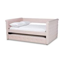 Baxton Studio Daybeds, Queen, Light Pink