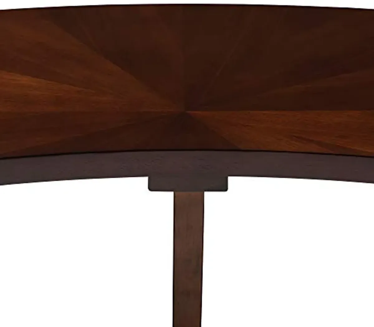 Baxton Studio Berlin Mid-Century Dining Bench Walnut Finished Wood Curved Dining Bench