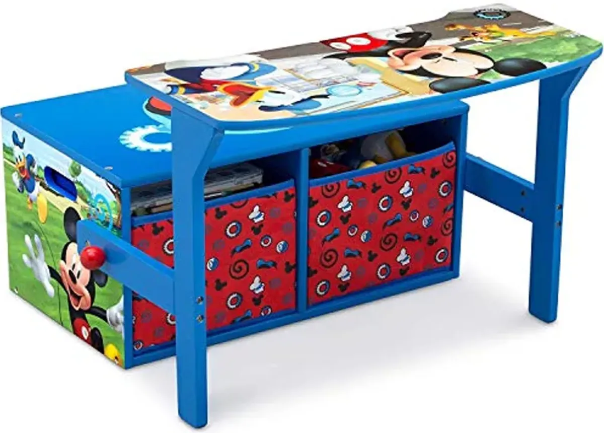 Delta Children Kids Convertible Activity Bench - Greenguard Gold Certified, Disney Mickey Mouse