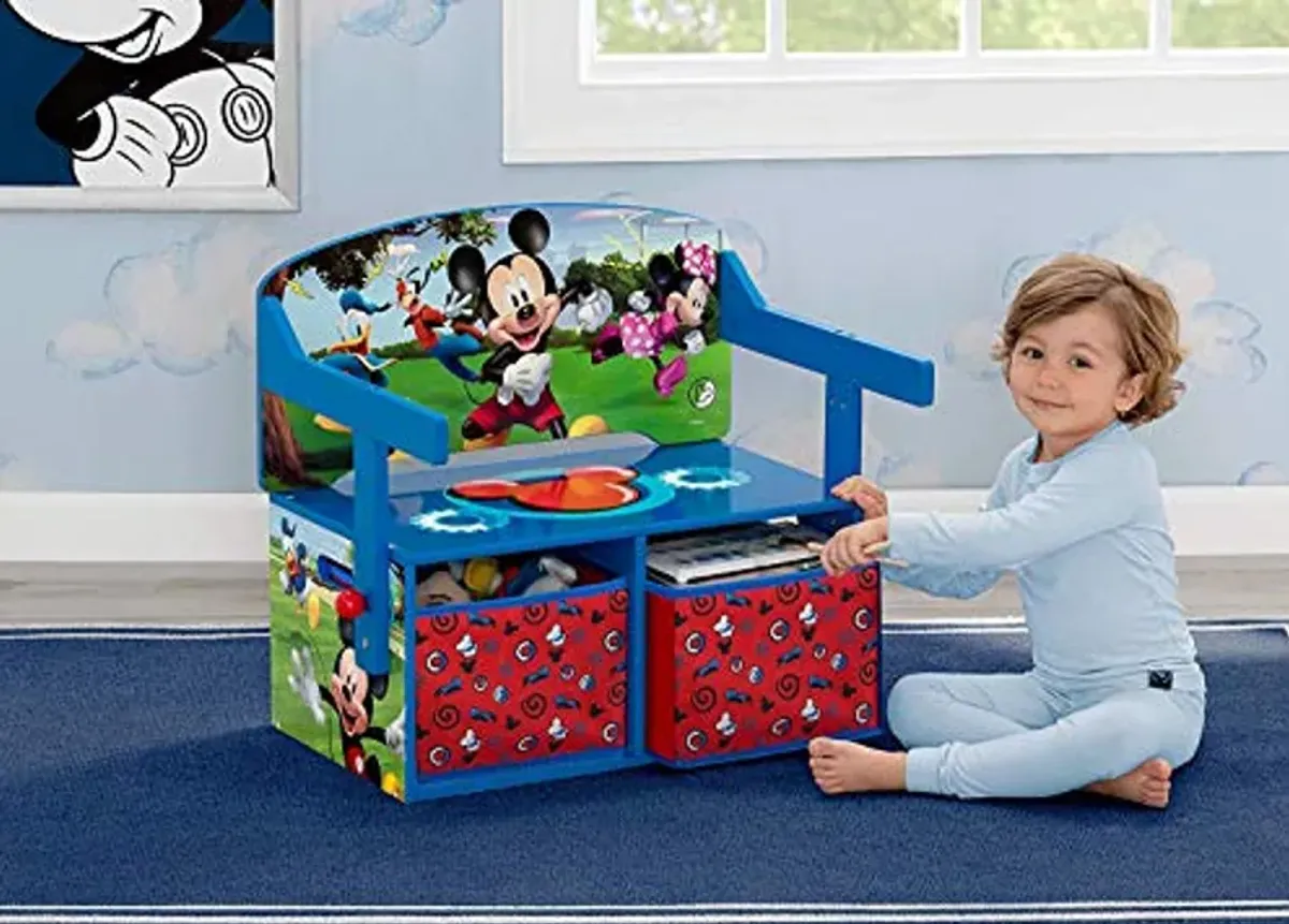 Delta Children Kids Convertible Activity Bench - Greenguard Gold Certified, Disney Mickey Mouse