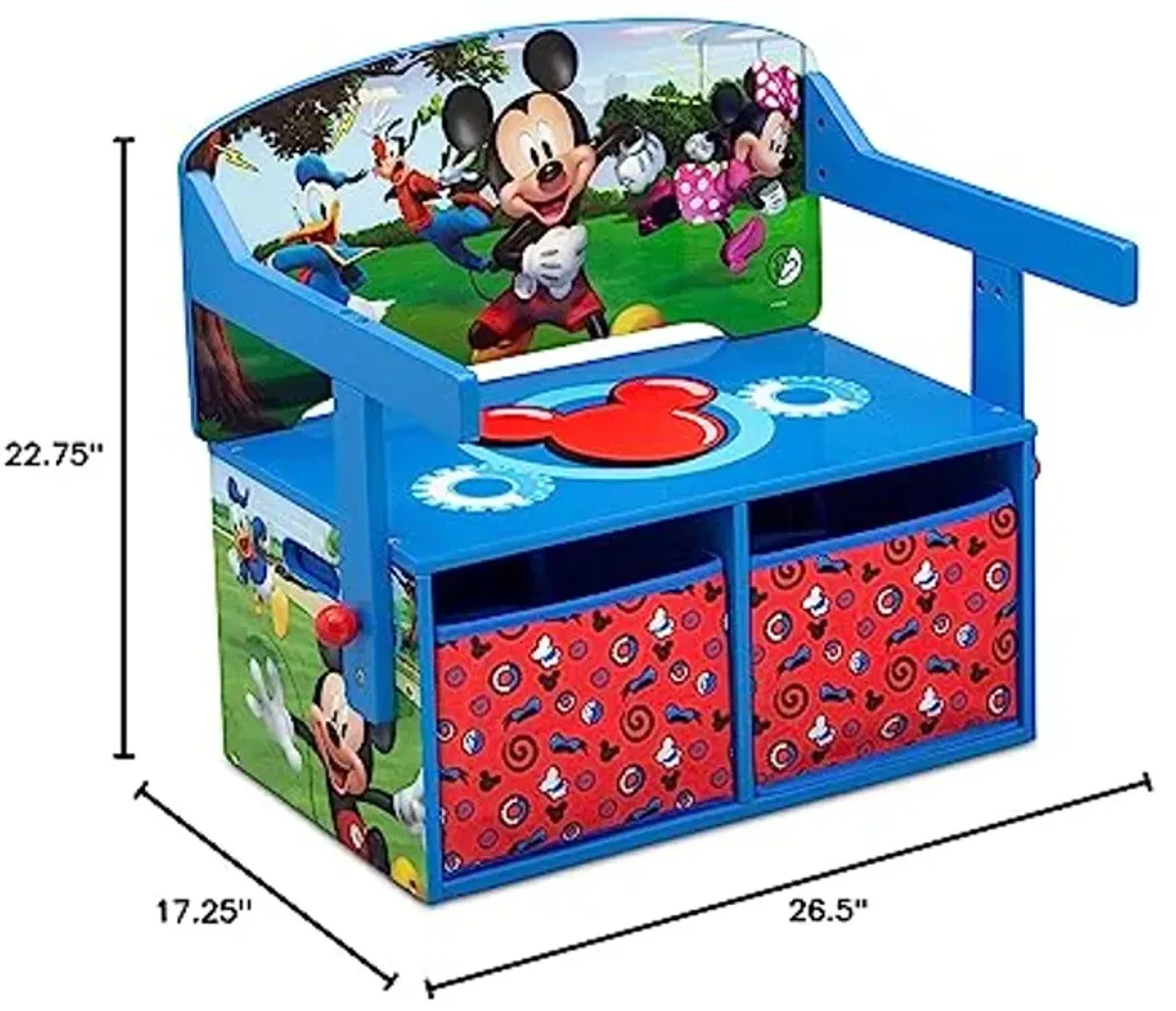 Delta Children Kids Convertible Activity Bench - Greenguard Gold Certified, Disney Mickey Mouse