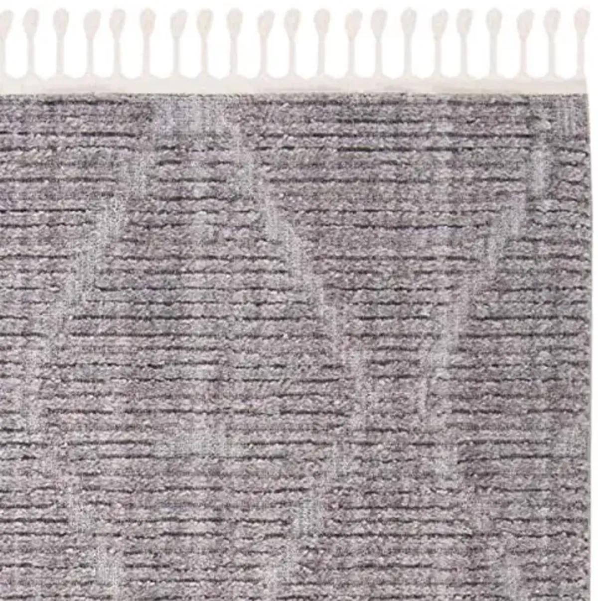 SAFAVIEH Marrakech Collection Runner Rug - 2'2" x 8', Grey, Moroccan Boho Tribal Tassel Design, Non-Shedding & Easy Care, Ideal for High Traffic Areas in Living Room, Bedroom (MRK517F)