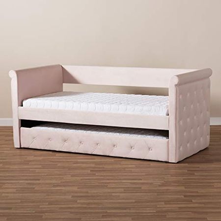 Baxton Studio Daybeds Twin Light Pink