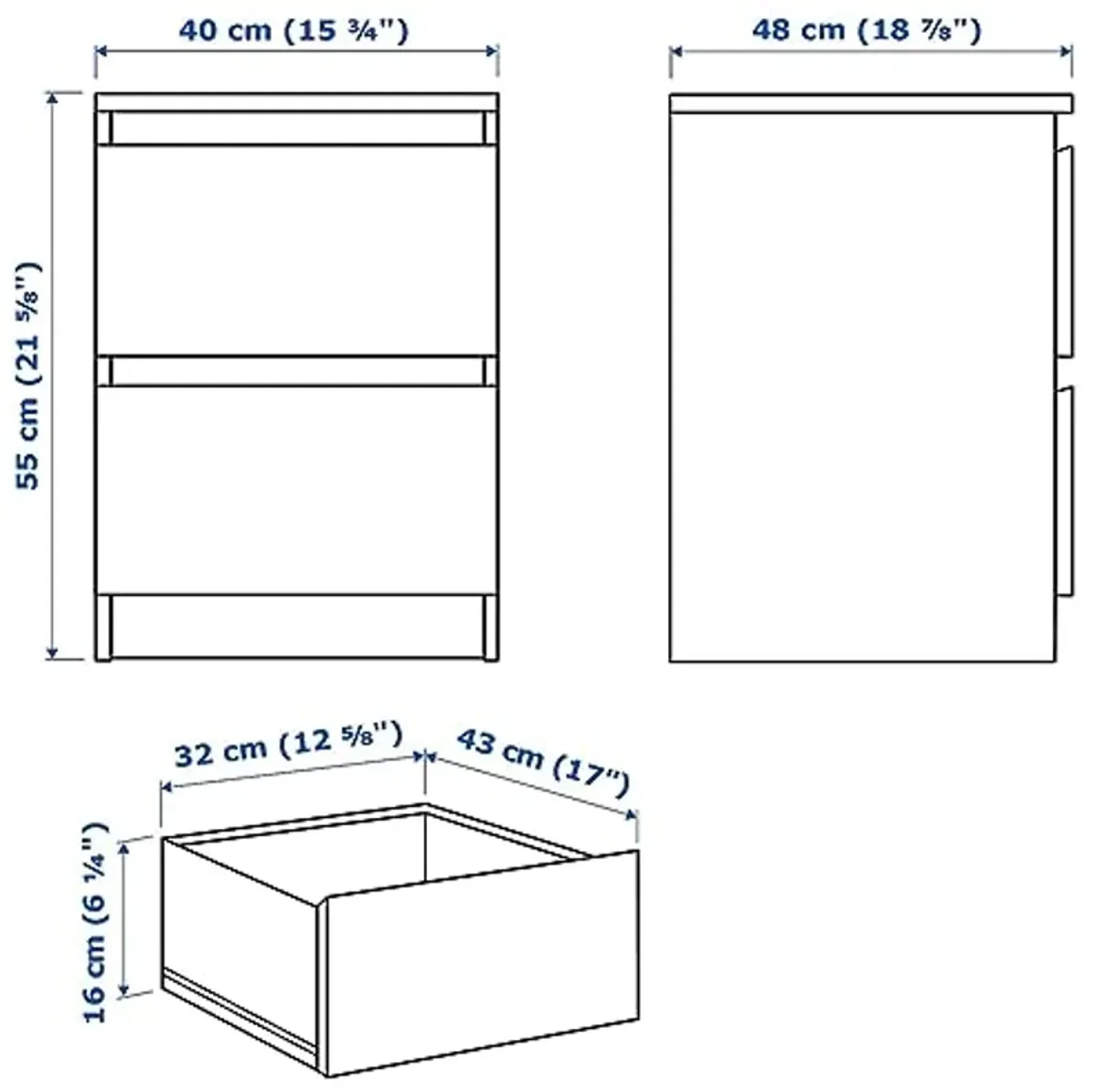 IKEA Lennart Drawer Unit, White