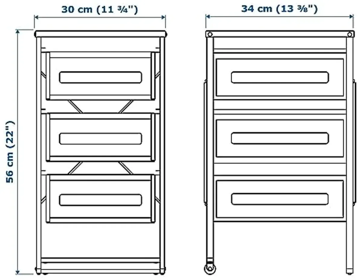 IKEA Lennart Drawer Unit, White