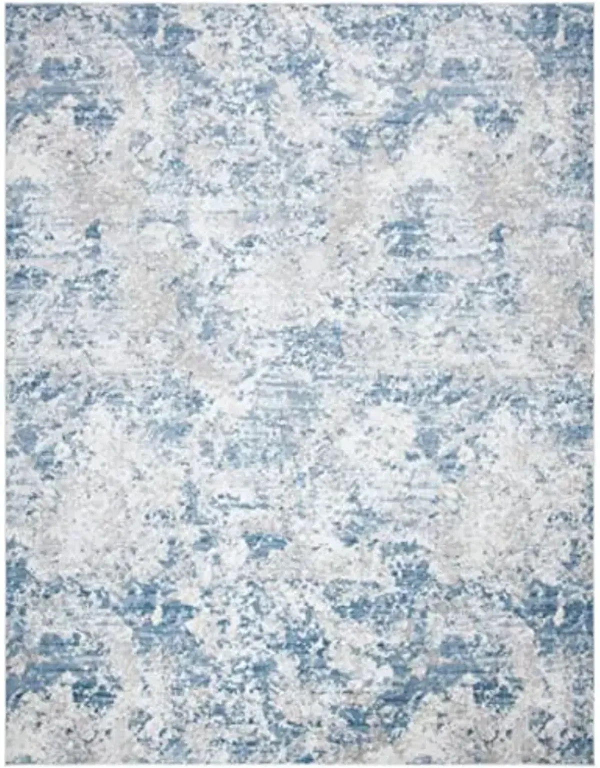 SAFAVIEH Amelia Collection Area Rug - 9' x 12', Grey & Blue, Modern Abstract Design, Non-Shedding & Easy Care, Ideal for High Traffic Areas in Living Room, Bedroom (ALA705F)