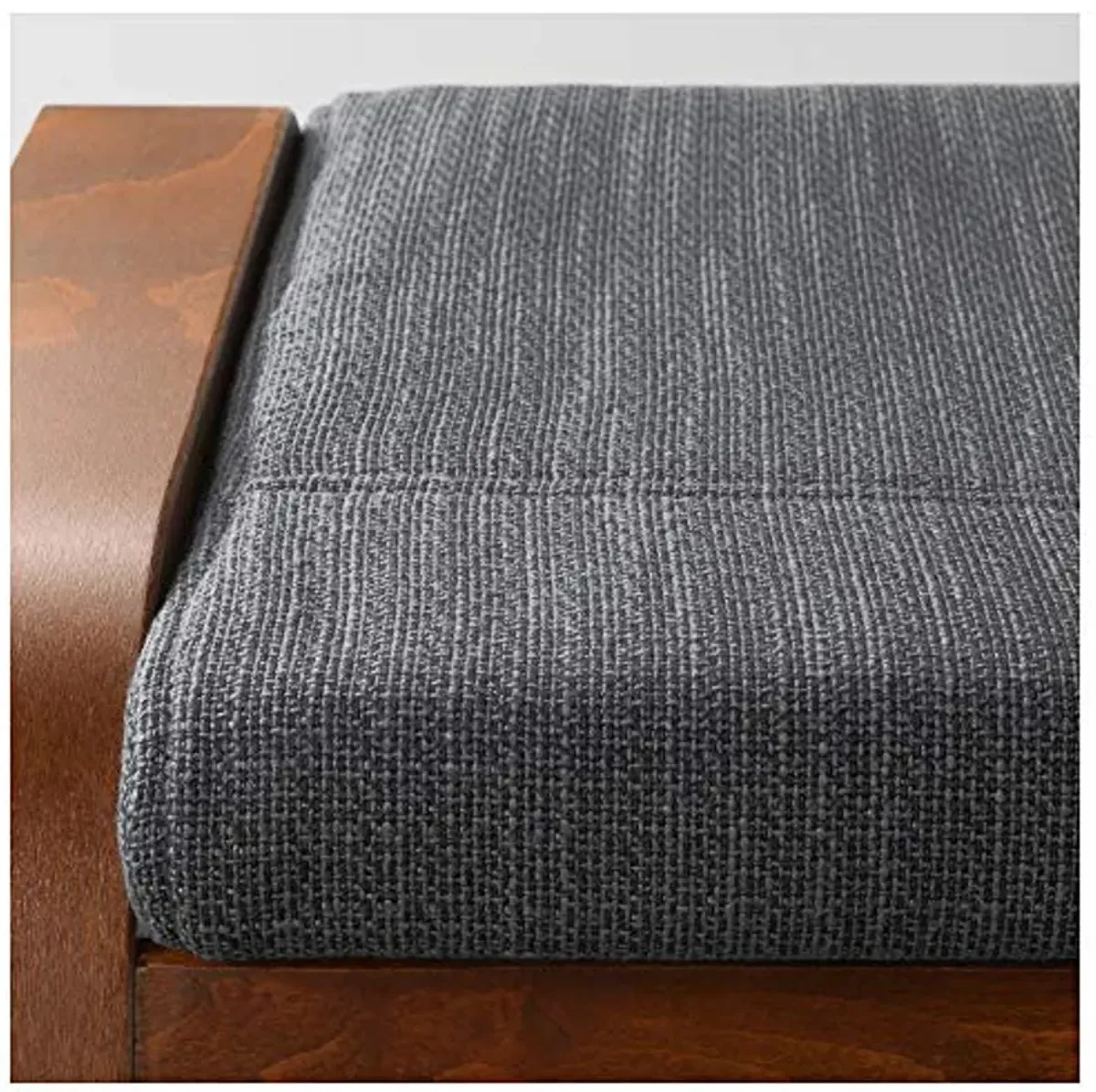 IKEA Poäng Ottoman, Medium Brown, Hillared Anthracite