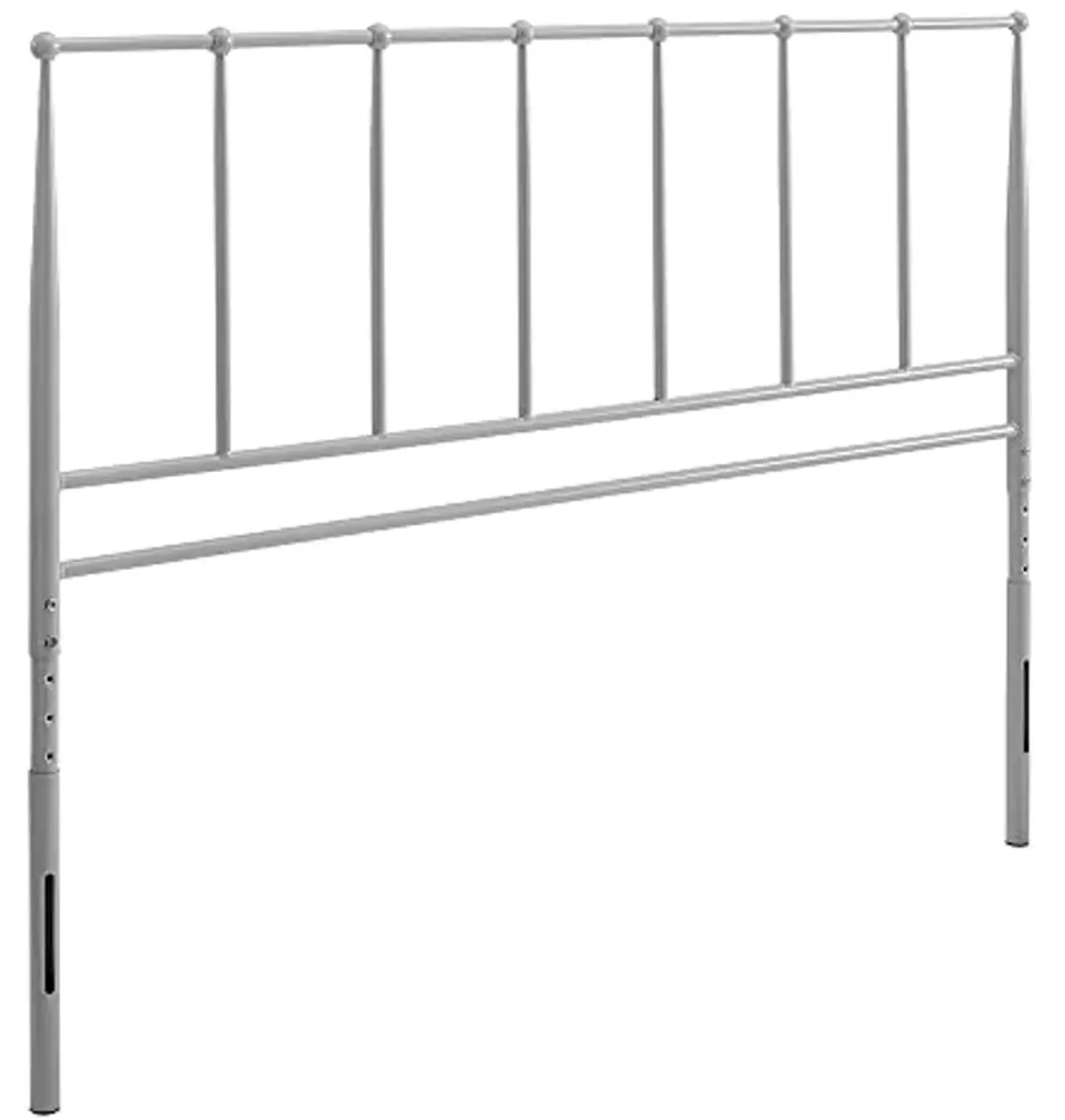 Modway Kiana Stainless Steel Metal Full Headboard in Gray