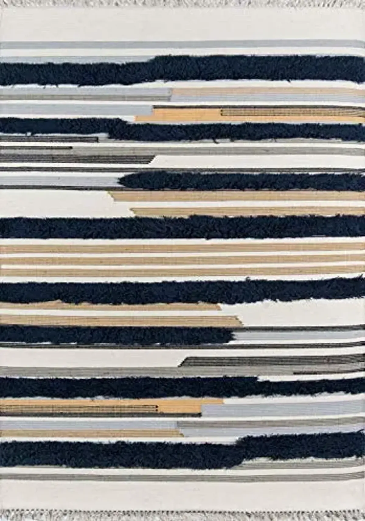 Novogratz by Momeni Rugs IndioFeliz Area Rug, 3' X 5', Navy (INDIOIND-6NVY3050)