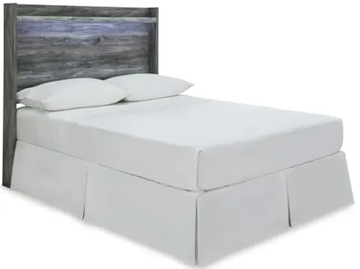 Signature Design by Ashley Cambeck Farmhouse Panel Headboard ONLY with USB Charging Stations, Full, Whitewash