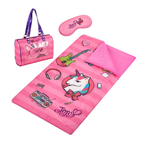 Nickelodeon JoJo Siwa Unicorn Bow Sleepover Purse & Eye Mask Set, Pink