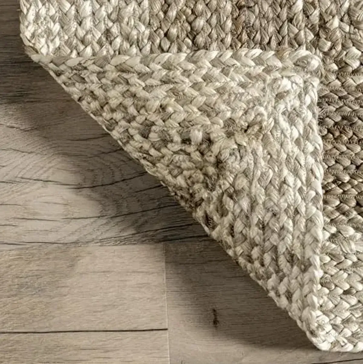 Nuloom Charlene Natural/Ivory, 3' x 5' Oval, Solid, Jute, Soft and Textured, High Traffic, Stain Resistant, Easy Clean, Durable Area Rug for Bedroom, Living Room, Dining Space, Foyer, Entryway