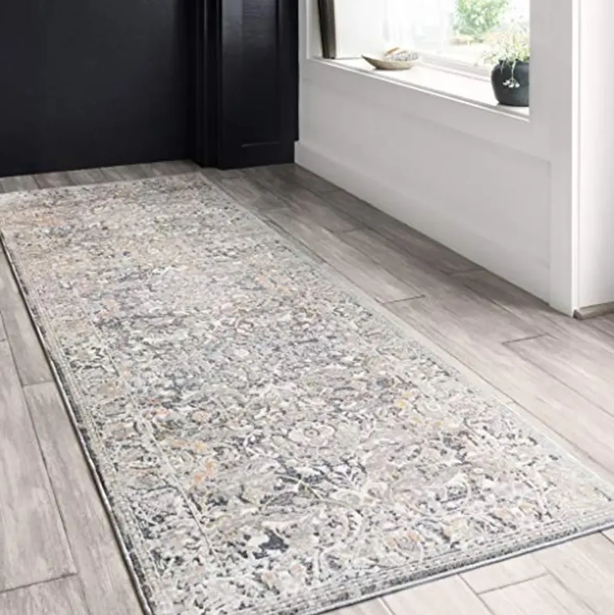 Loloi II Lucia Collection LUC-04 Grey/Mist 2'-8" x 10' Runner Rug