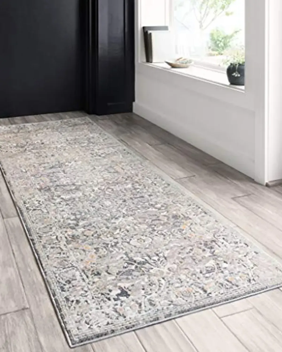 Loloi II Lucia Collection LUC-04 Grey/Mist 2'-8" x 10' Runner Rug