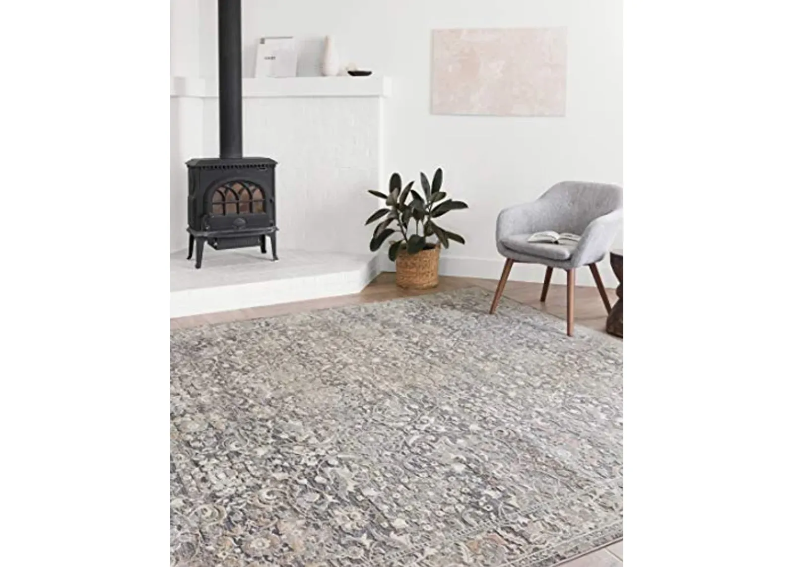 Loloi II Lucia Collection LUC-04 Grey/Mist 2'-8" x 10' Runner Rug