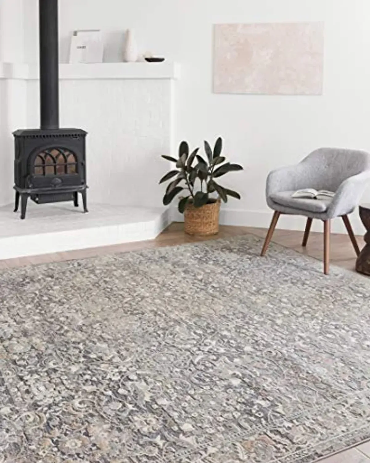 Loloi II Lucia Collection LUC-04 Grey/Mist 2'-8" x 10' Runner Rug