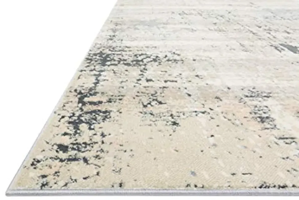 Loloi II Lucia Collection LUC-06 Granite 4'-0" x 5'-7" Accent Rug