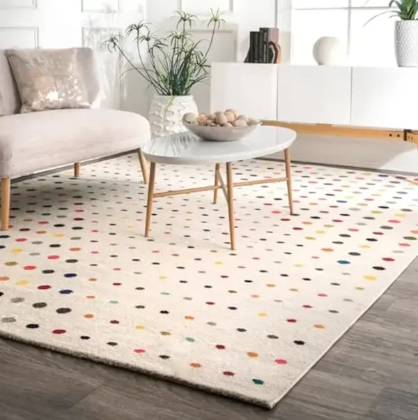 nuLOOM Dorie Polka Dot Area Rug, 6'7" x 9', Multi