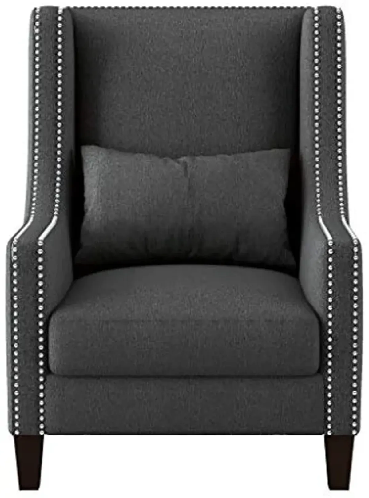 Homelegance Fabric Accent Chair, Dark Gray