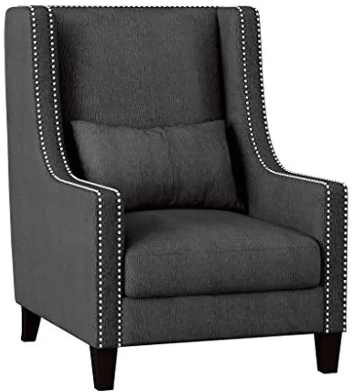 Homelegance Fabric Accent Chair, Dark Gray