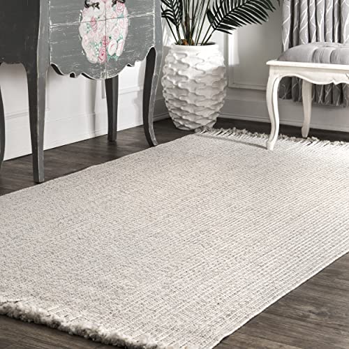 nuLOOM Courtney Braided Indoor/Outdoor Area Rug, 8' 6" x 11' 6", Ivory