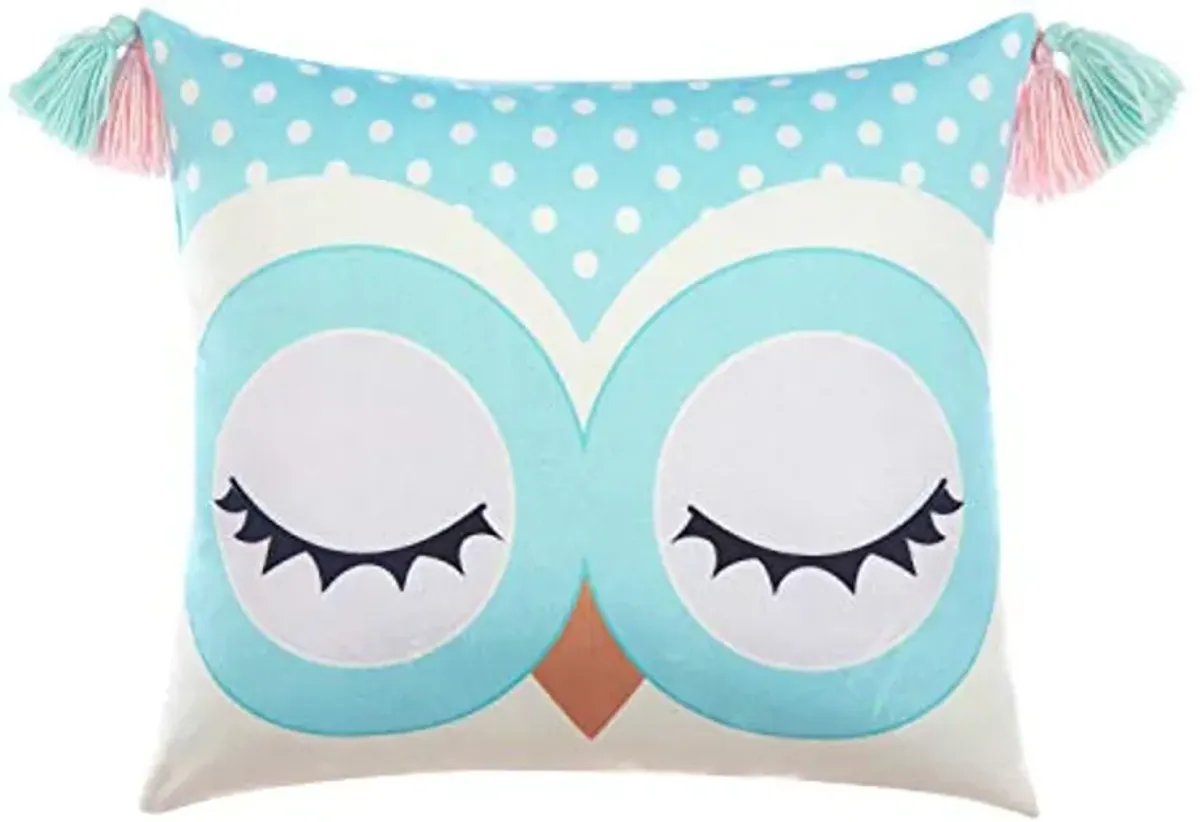 Heritage Kids Owl Sleeping Sac with Pillow, Aqua,count of 2