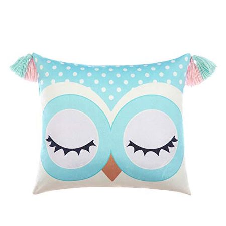 Heritage Kids Owl Sleeping Sac with Pillow, Aqua,count of 2