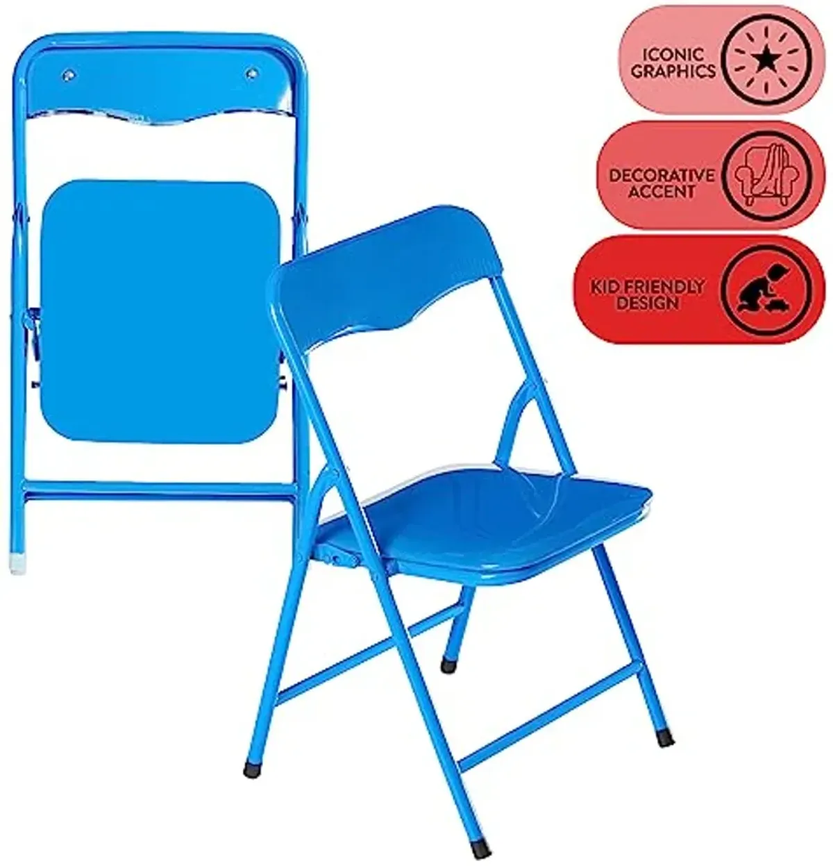 Heritage Kids 5Piece Table & Chair Set, Blue, 5 Piece