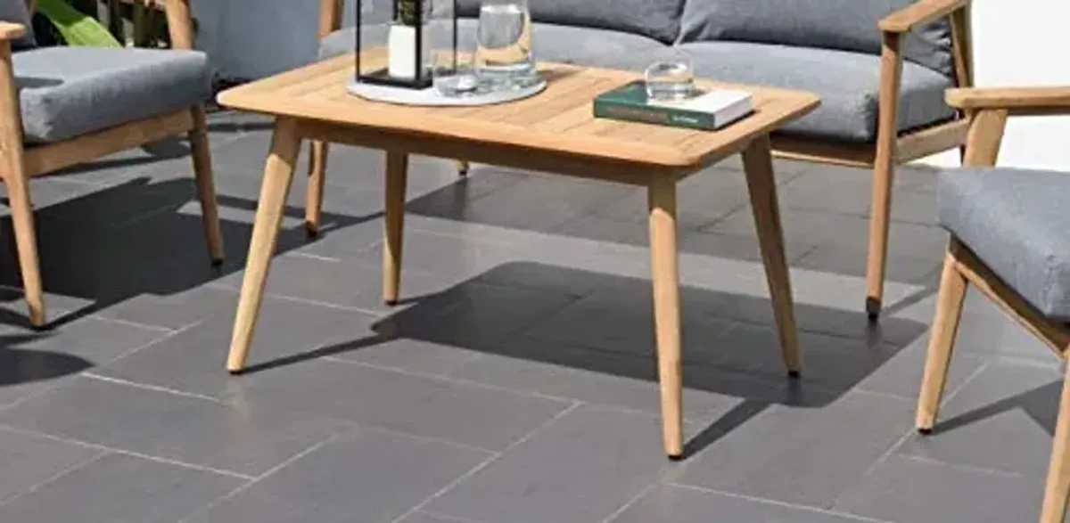 Amazonia Baytown Patio Durable Outdoor and Indoor Furniture Made of Teak | Modern Coffe/Side Table, Light Brown