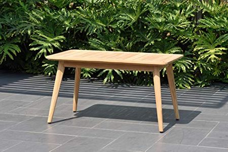 Amazonia Baytown Patio Durable Outdoor and Indoor Furniture Made of Teak | Modern Coffe/Side Table, Light Brown