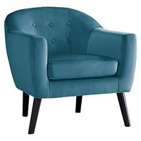 Homelegance Velvet Accent Chair, Blue