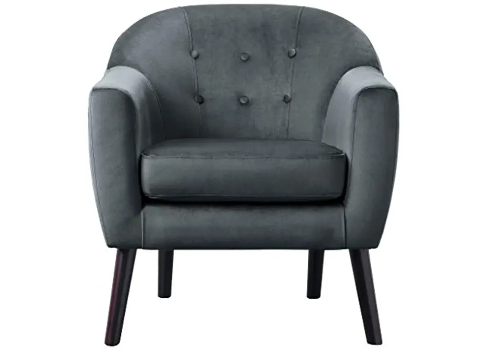 Homelegance Velvet Accent Chair, Gray