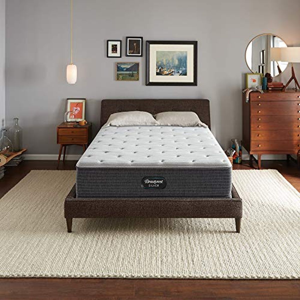 Beautyrest Silver BRS900 12 inch Medium Firm Innerspring Mattress, Queen, Mattress Only