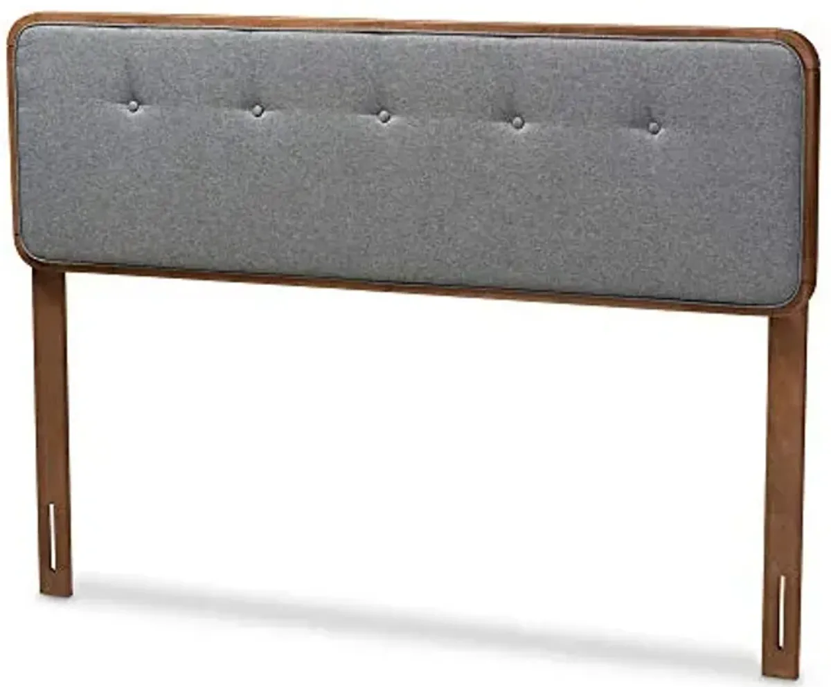 Baxton Studio Headboards, Full, Dark Gray/Walnut