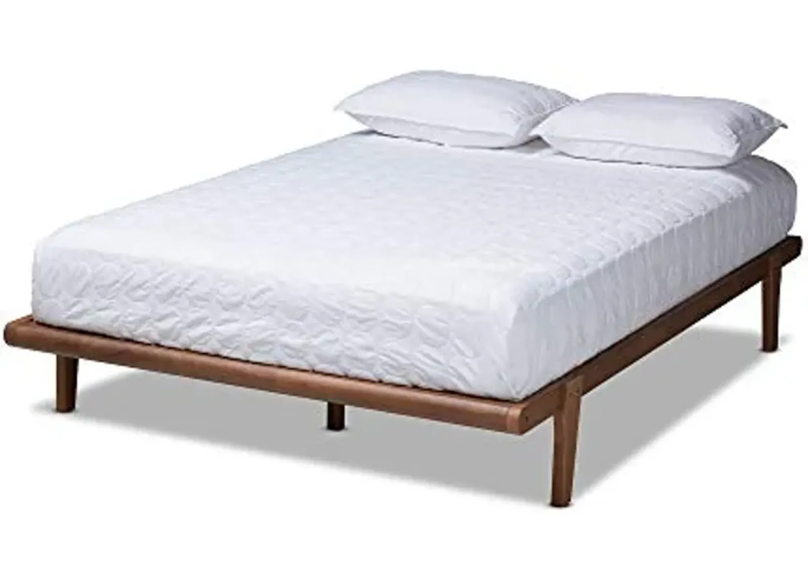 Baxton Studio Bed Frame, Double, Brown