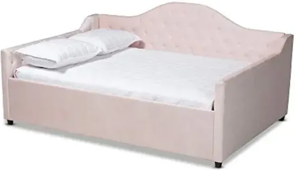 Baxton Studio Daybeds, Queen, Light Pink