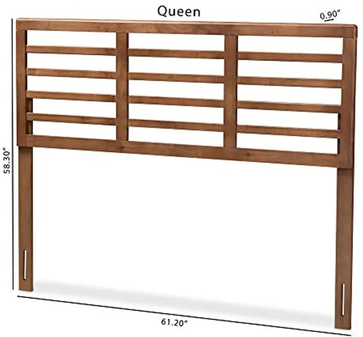 Baxton Studio Headboards, Full, Ash Walnut