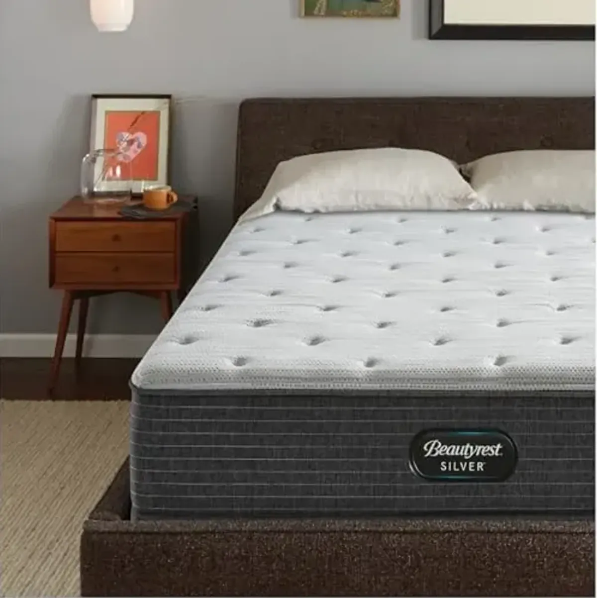Beautyrest Silver BRS900 12.25” Medium Queen Mattress, Cooling Technology, Supportive, CertiPUR-US, 100-Night Sleep Trial, 10-Year Limited Warranty,White