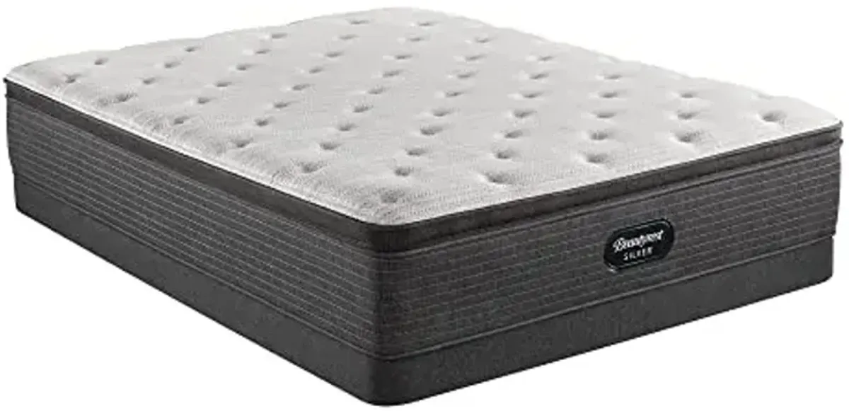 Beautyrest Silver BRS900 15 inch Plush Pillow Top Mattress, Full, Mattress Only