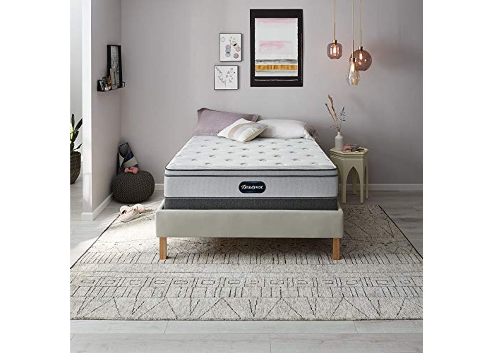 Beautyrest BR800 12 inch Plush Euro Top Mattress, King, Mattress Only