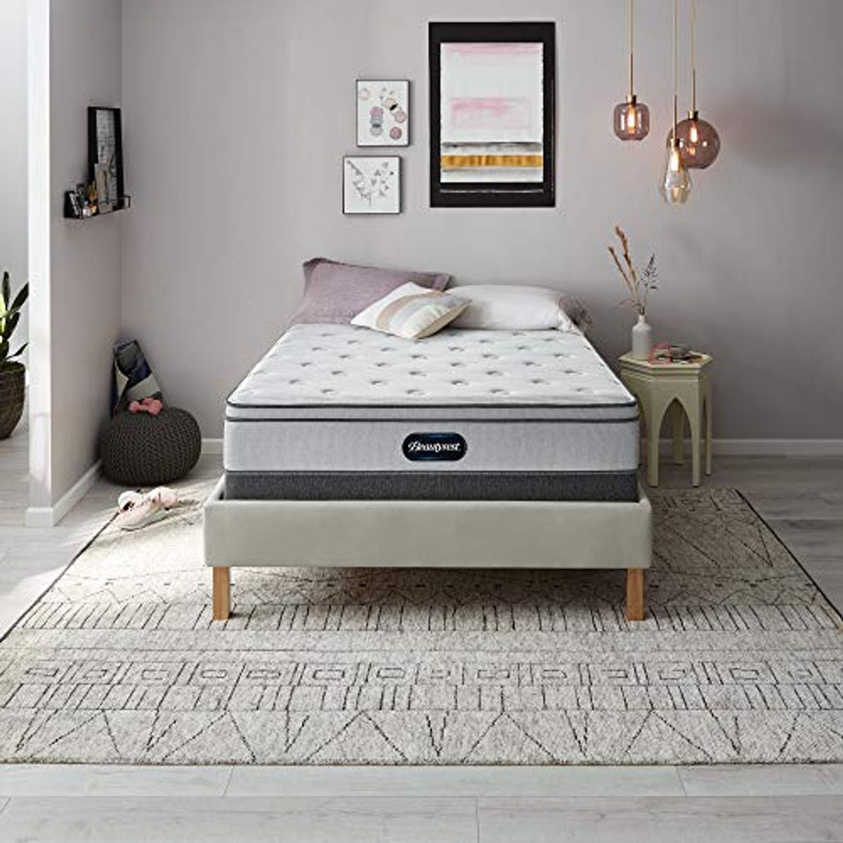 Beautyrest BR800 12 inch Plush Euro Top Mattress, King, Mattress Only