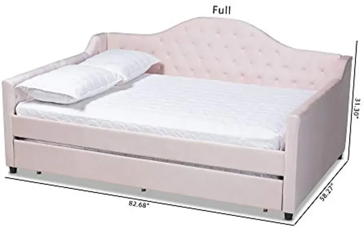 Baxton Studio Daybeds, Full, Light Pink