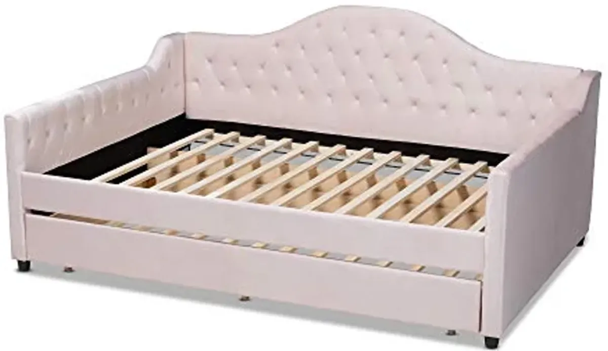 Baxton Studio Daybeds, Full, Light Pink