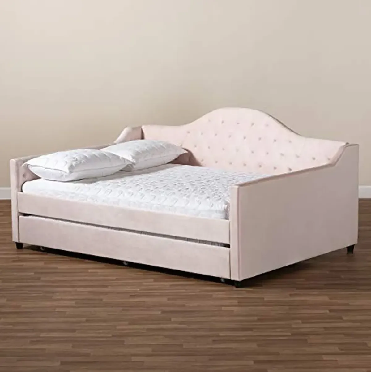 Baxton Studio Daybeds, Full, Light Pink