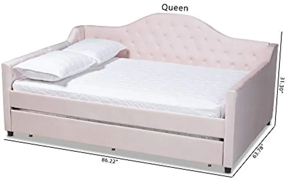 Baxton Studio Daybeds, Full, Light Pink