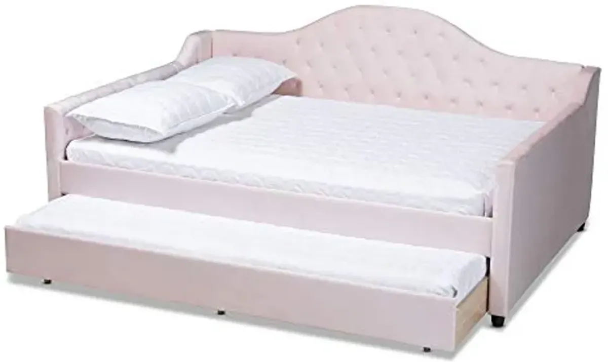 Baxton Studio Daybeds, Full, Light Pink