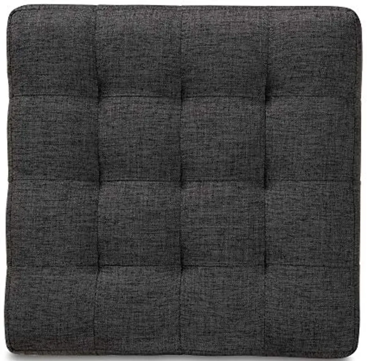 Baxton Studio Ottomans, One Size, Charcoal