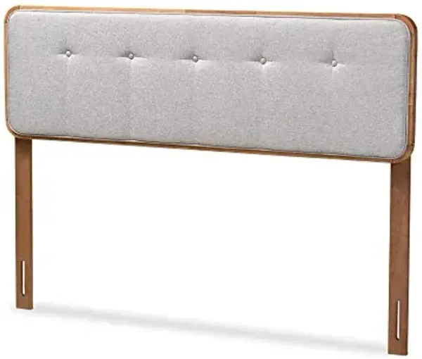 Baxton Studio Headboards, Queen, Gray/Walnut