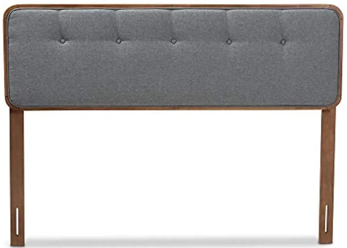 Baxton Studio Headboards, Queen, Dark Gray/Walnut