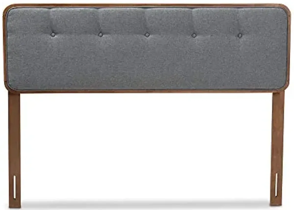 Baxton Studio Headboards, Queen, Dark Gray/Walnut